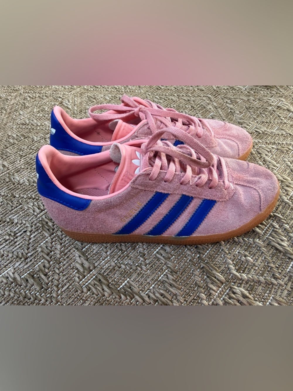 adidas Pink and Blue Kids Sneakers